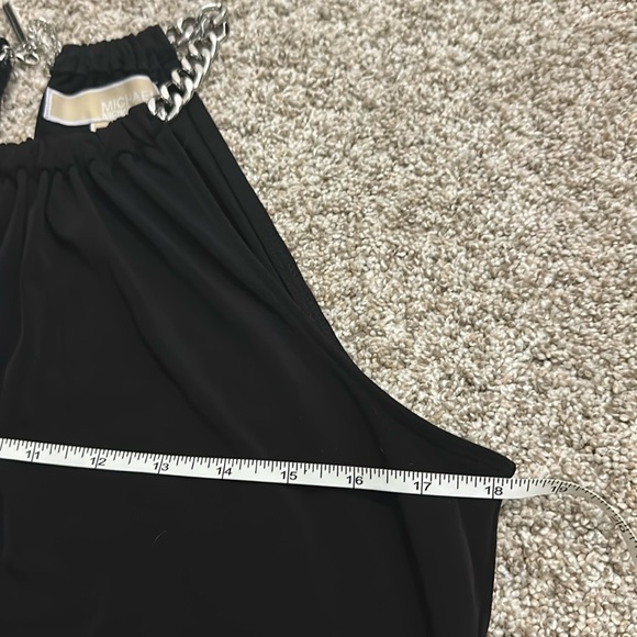 Michael Kors black silver chain neck top, women’s small  - Picture 4 of 5